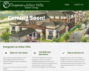 Evergreen at Arbor Hills web development and hosting