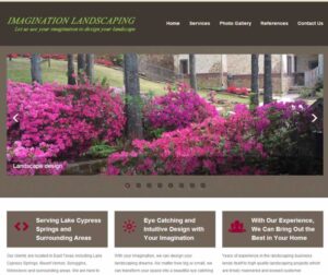 Imagination Landscaping web design and hosting