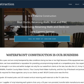 M &R Construction web development